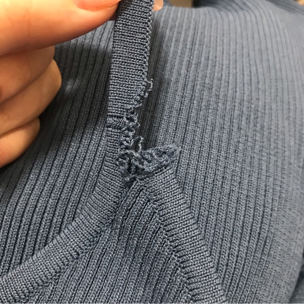 Guess Blue Haley Ribbed Dress - Picture 7 of 9